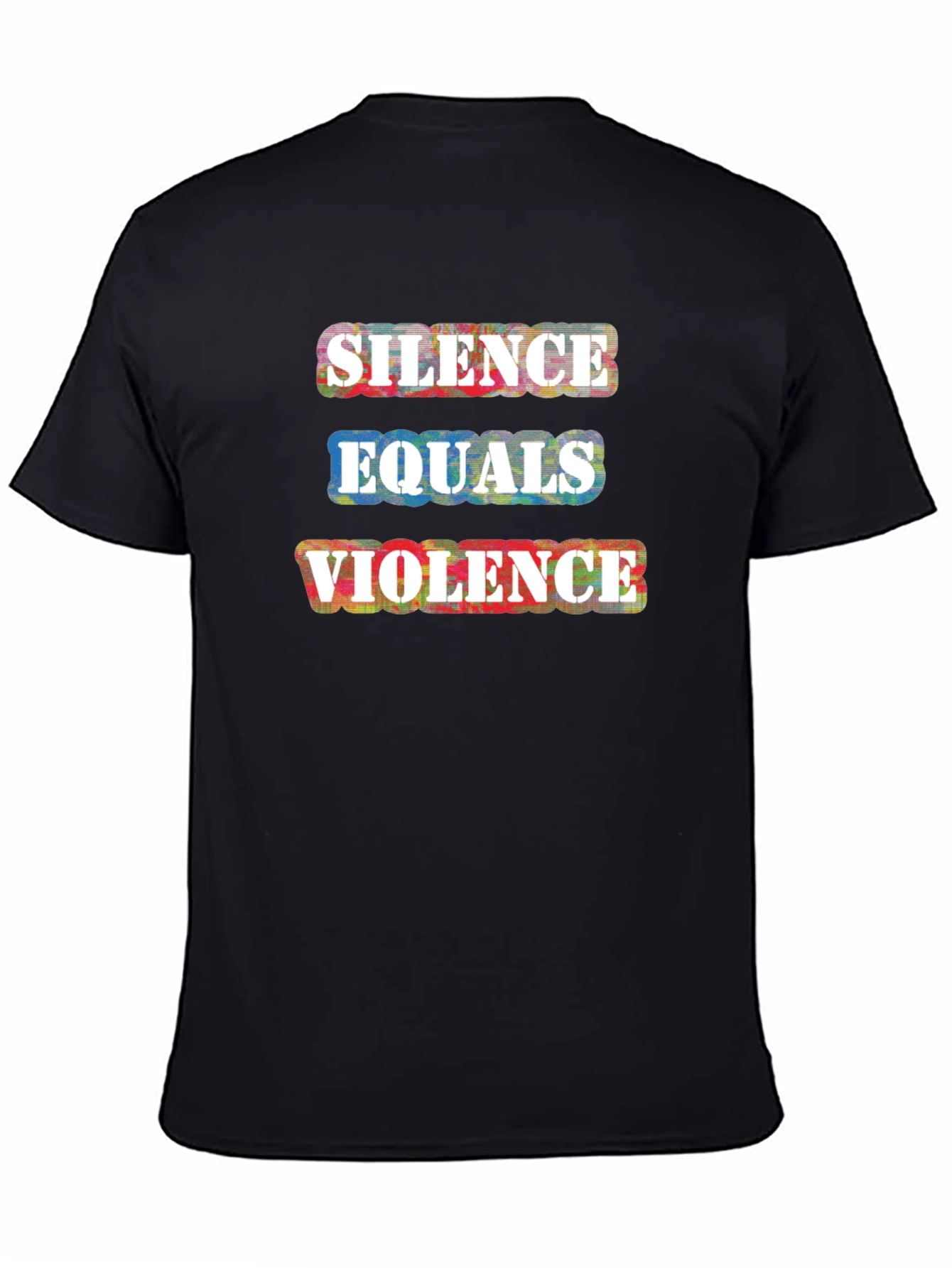Silence Equals Violence Graphic Tee - Black