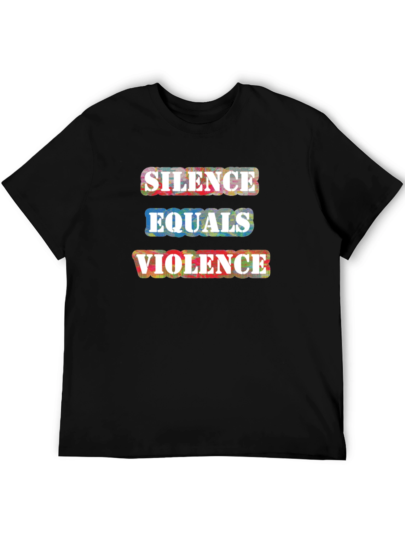Silence Equals Violence Graphic Tee - Black