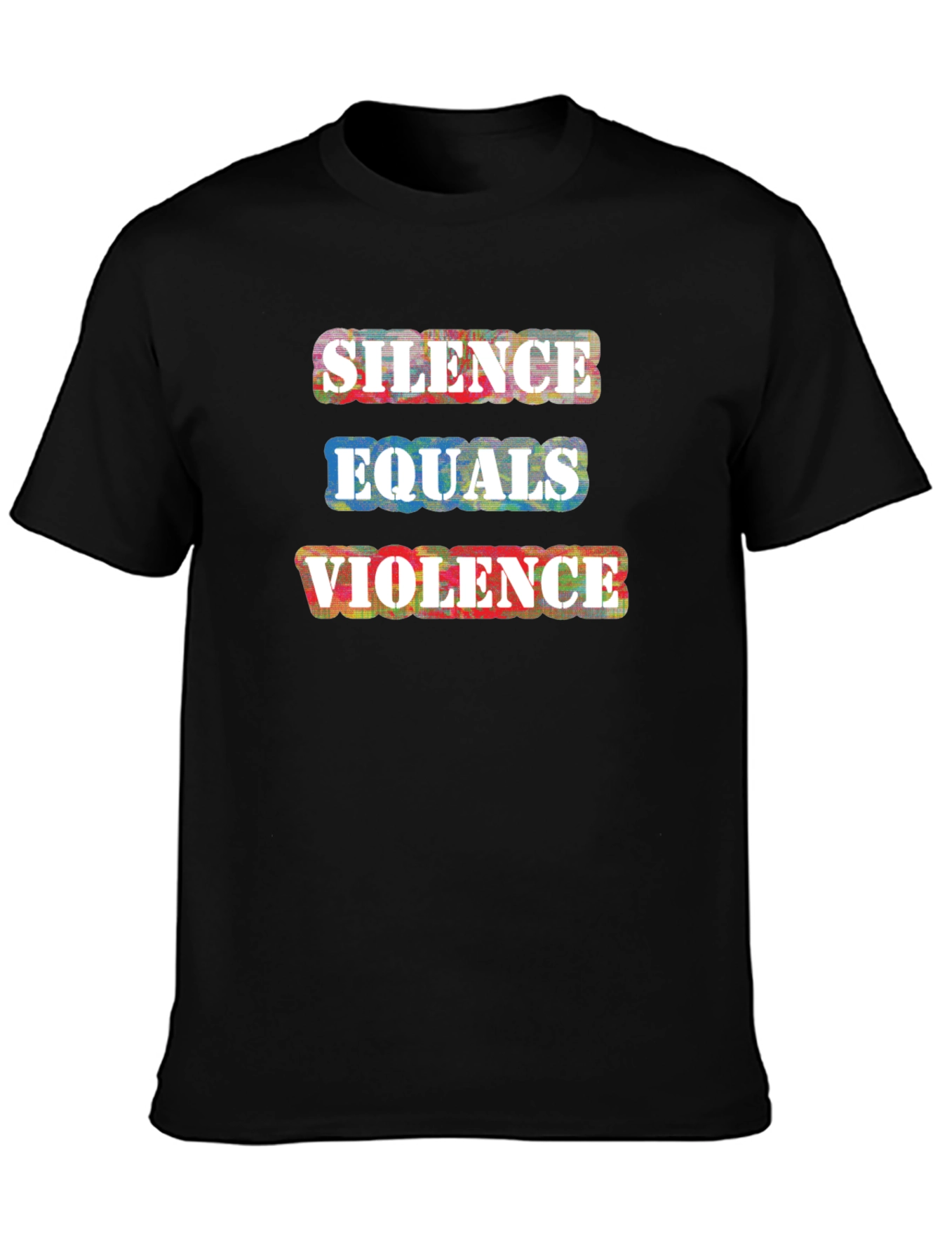 Silence Equals Violence Graphic Tee - Black