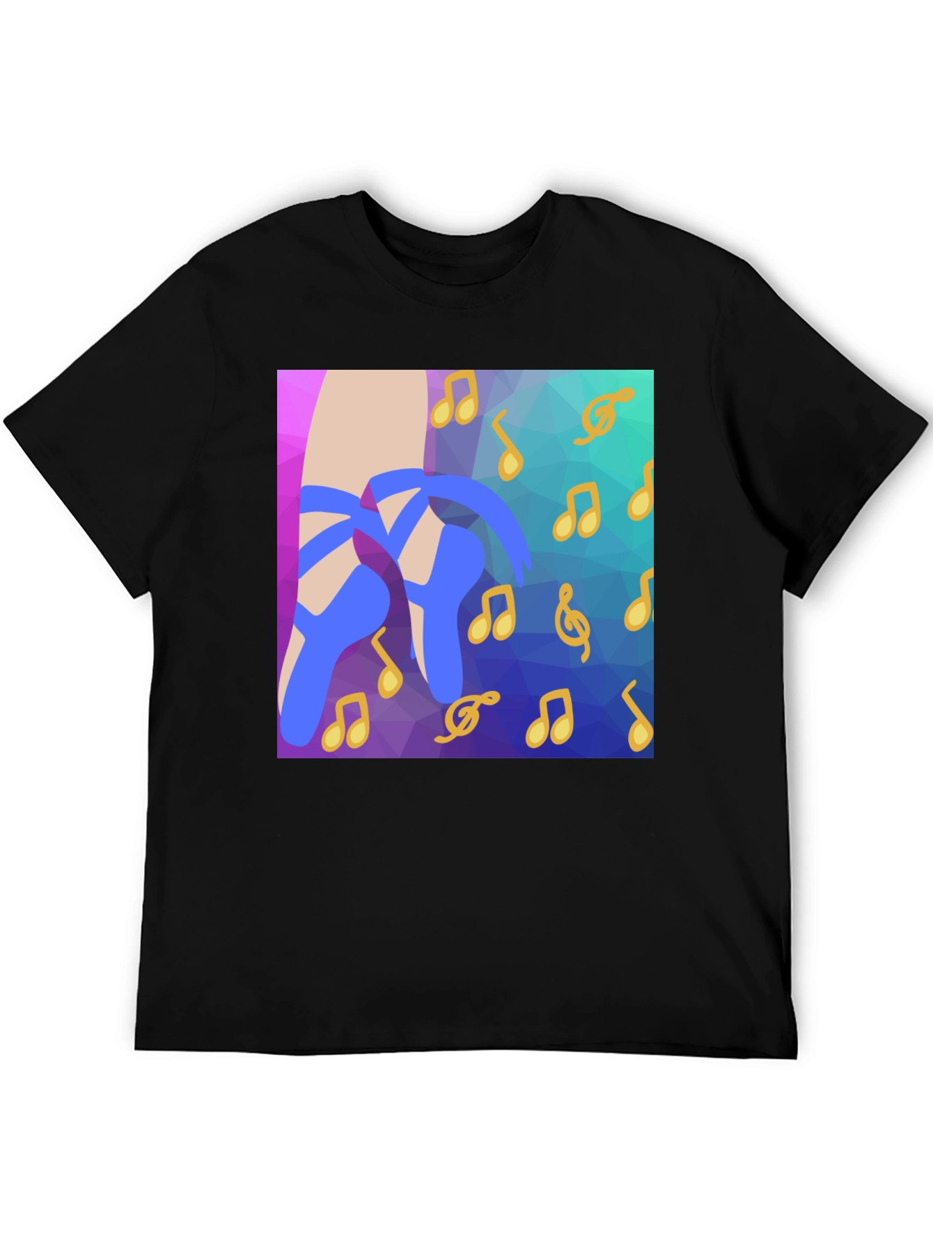 Musical Ballet Shoes Graphic Tee - Stylish & Unique