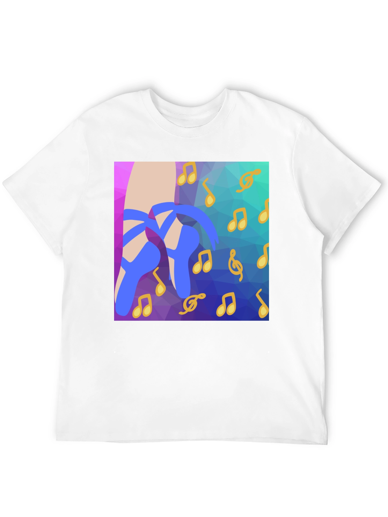 Musical Ballet Shoes Graphic Tee - Stylish & Unique