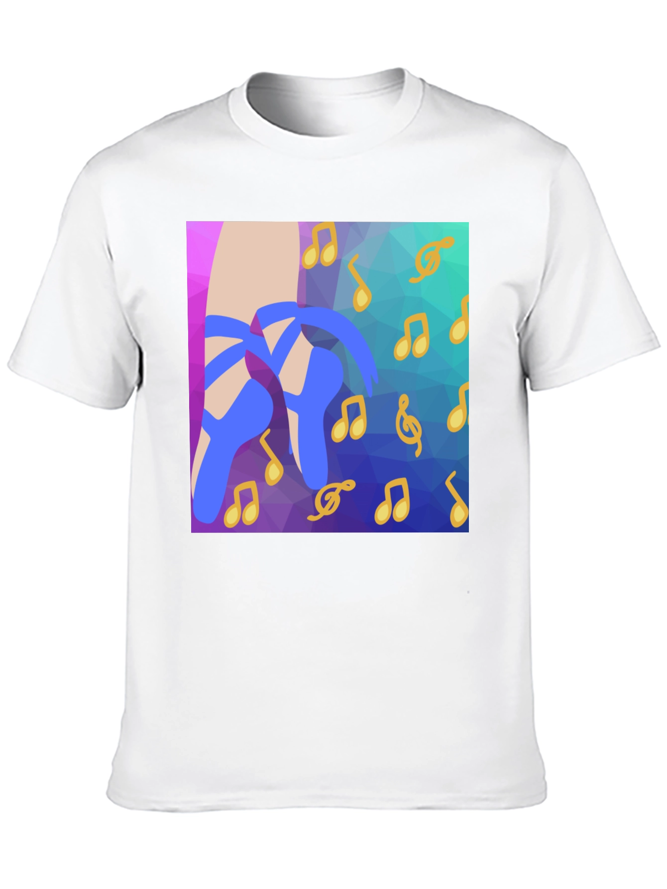 Musical Ballet Shoes Graphic Tee - Stylish & Unique