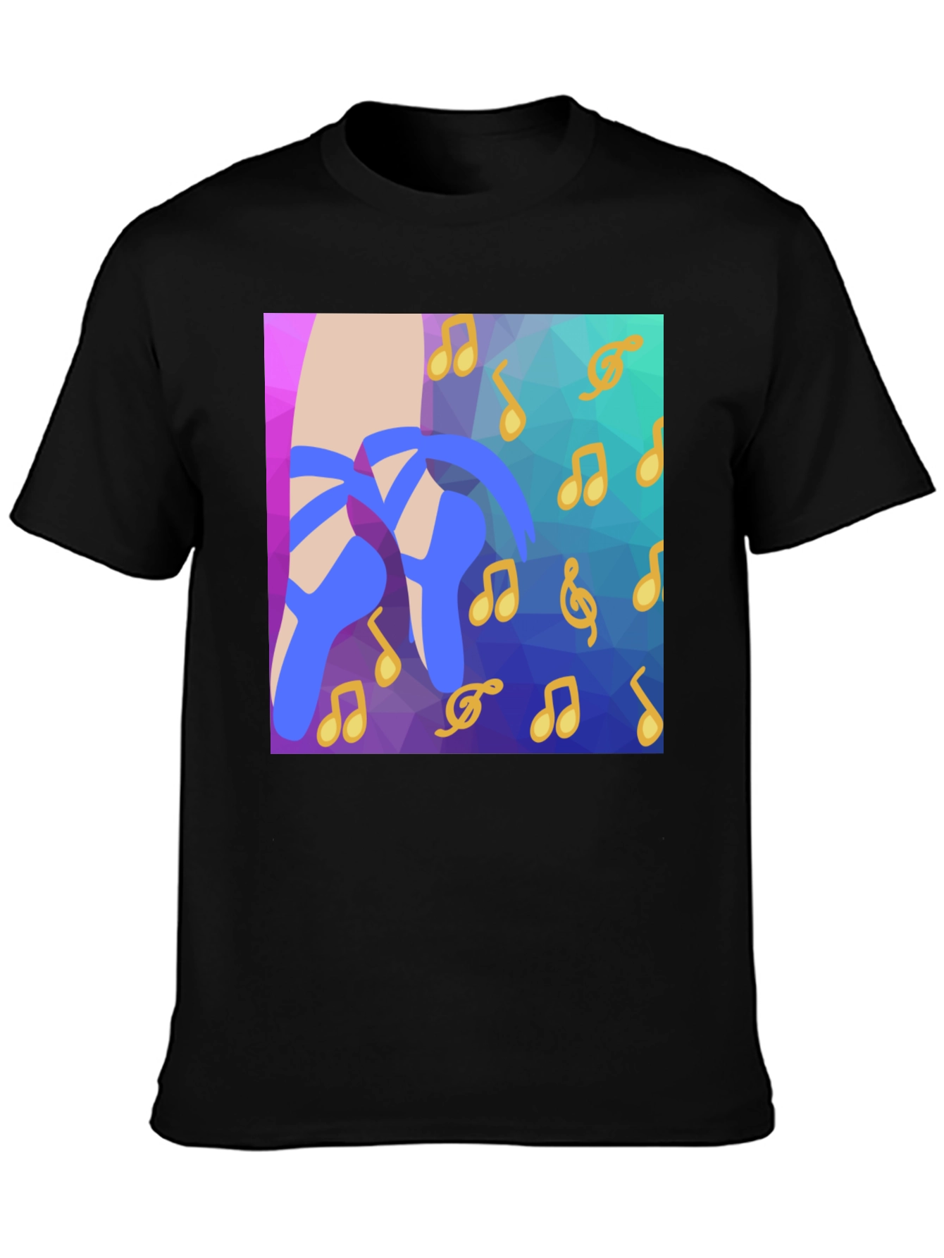 Musical Ballet Shoes Graphic Tee - Stylish & Unique