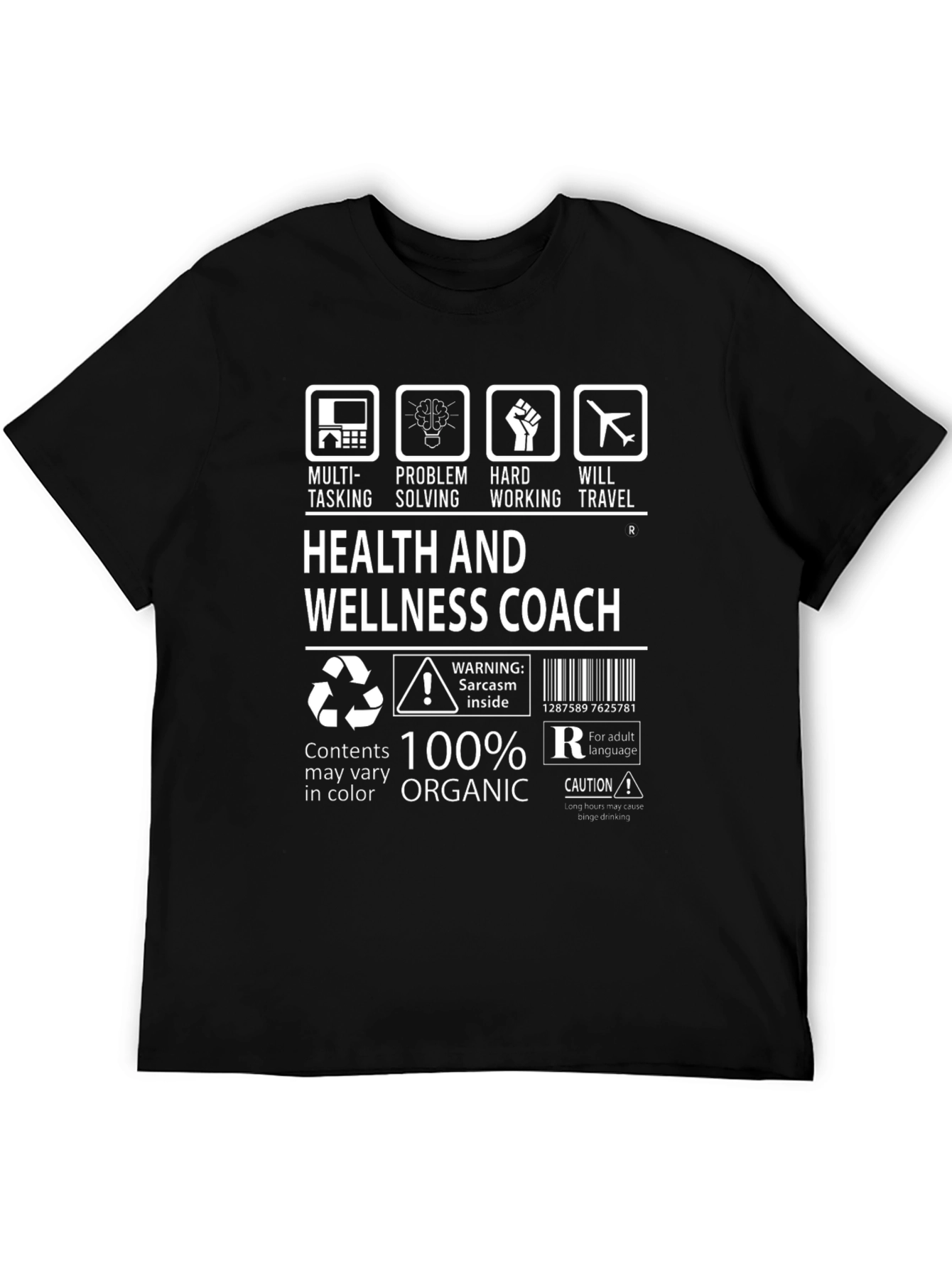 Health & Wellness Coach 100% Organic T-Shirt