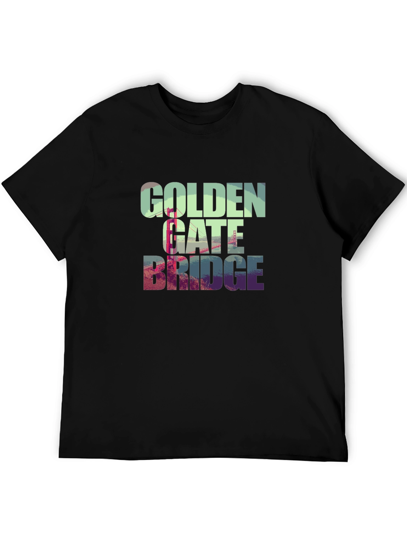 Golden Gate Bridge Graphic Tee - Black T-Shirt