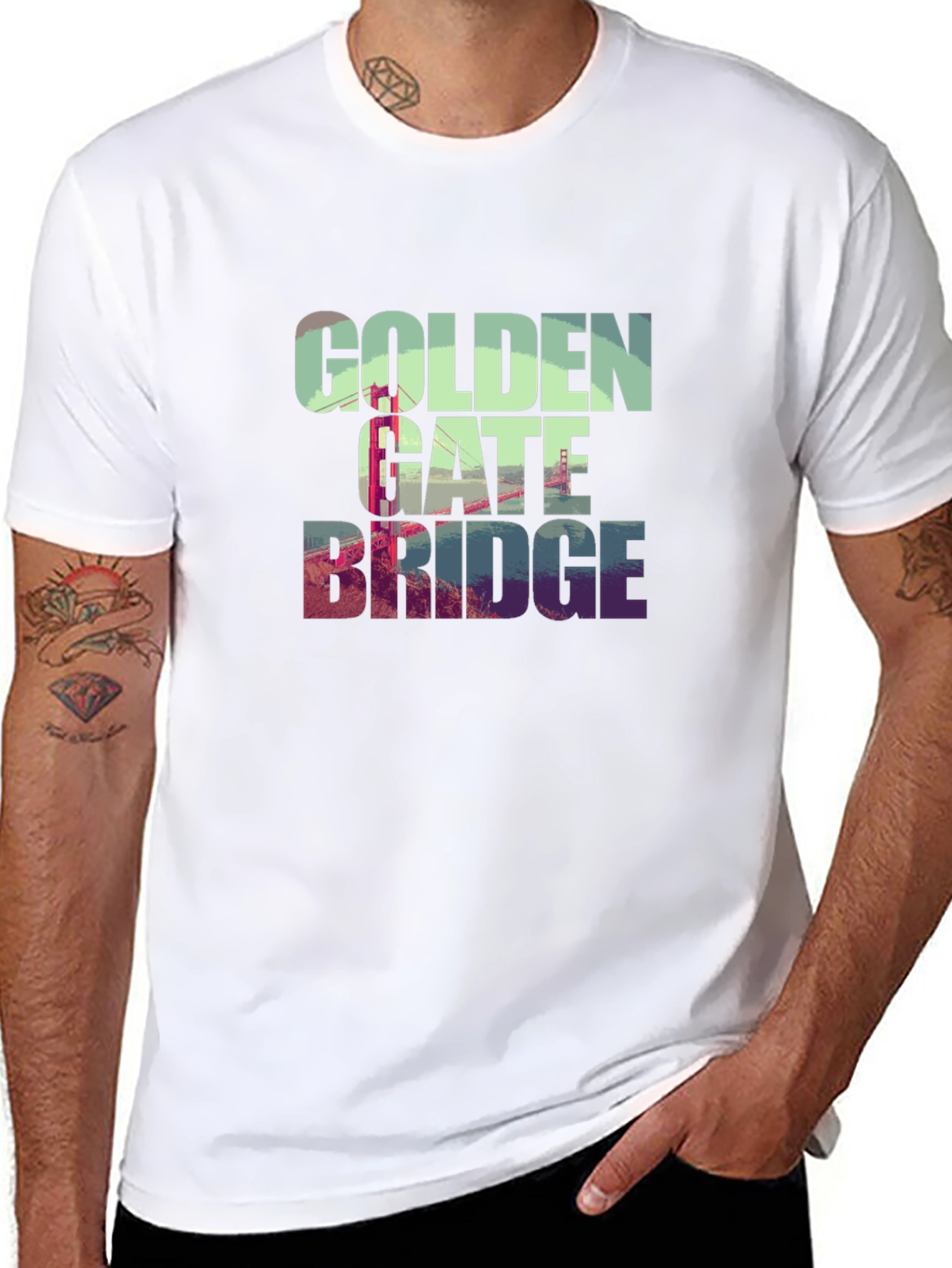 Golden Gate Bridge Graphic Tee - Black T-Shirt