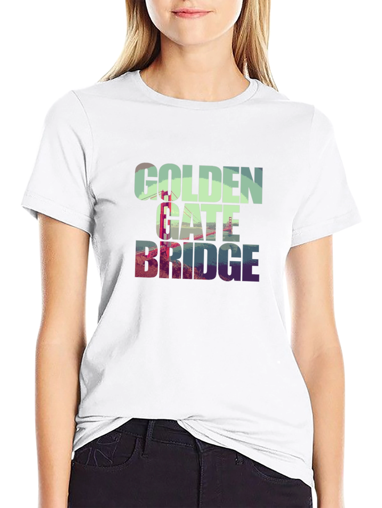Golden Gate Bridge Graphic Tee - Black T-Shirt