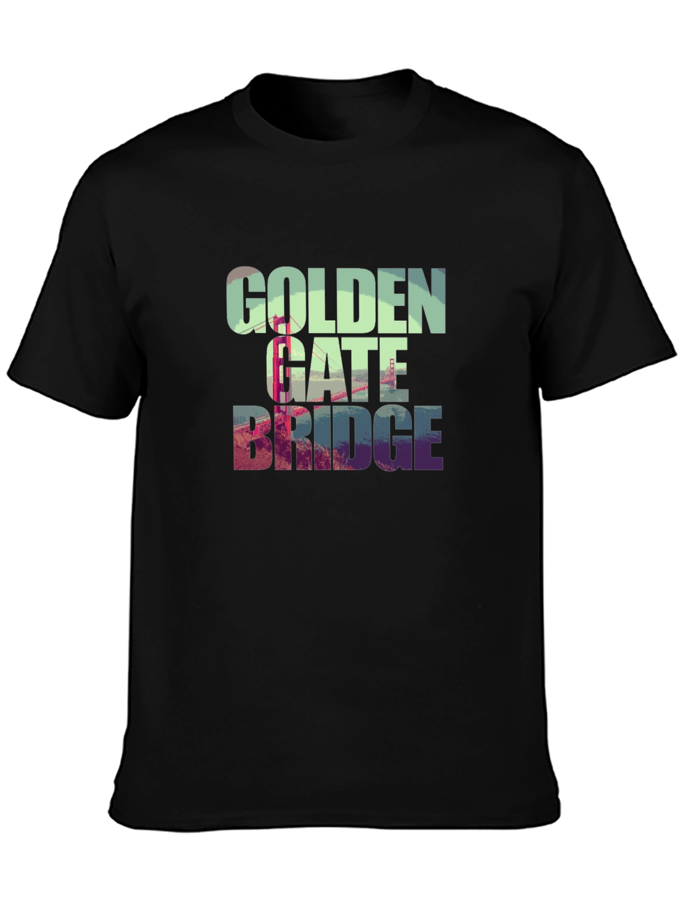 Golden Gate Bridge Graphic Tee - Black T-Shirt