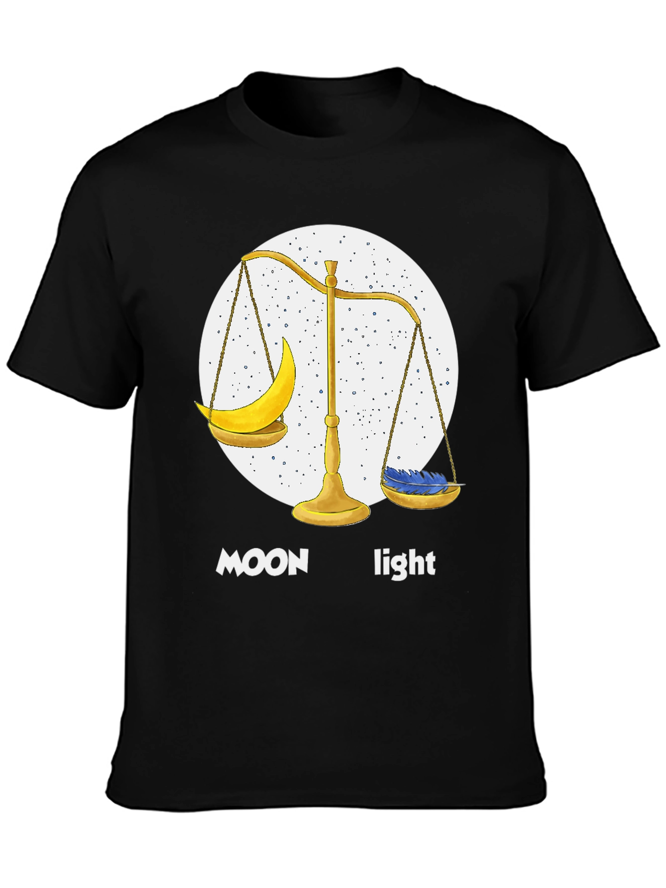 Moonlight Balance T-Shirt - Unique Graphic Tee
