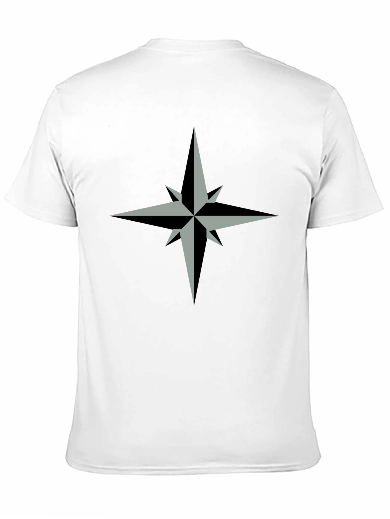 Compass Rose Graphic Tee - Stylish Black T-Shirt