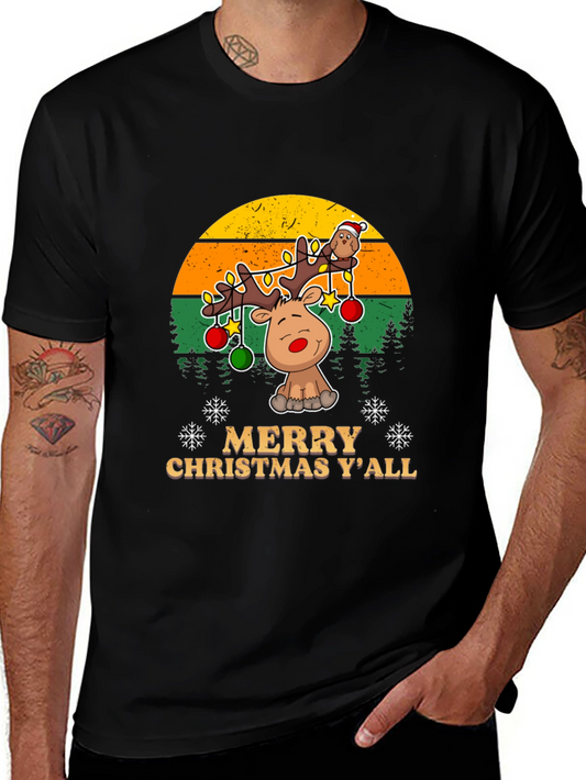 Merry Christmas Yall Reindeer T-Shirt