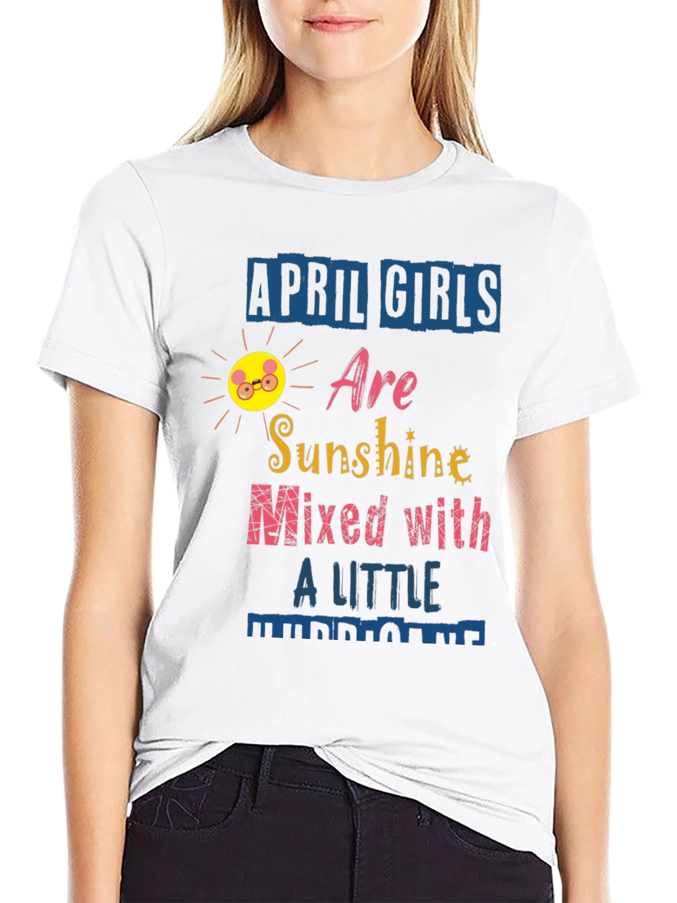April Girls Sunshine Graphic T-Shirt