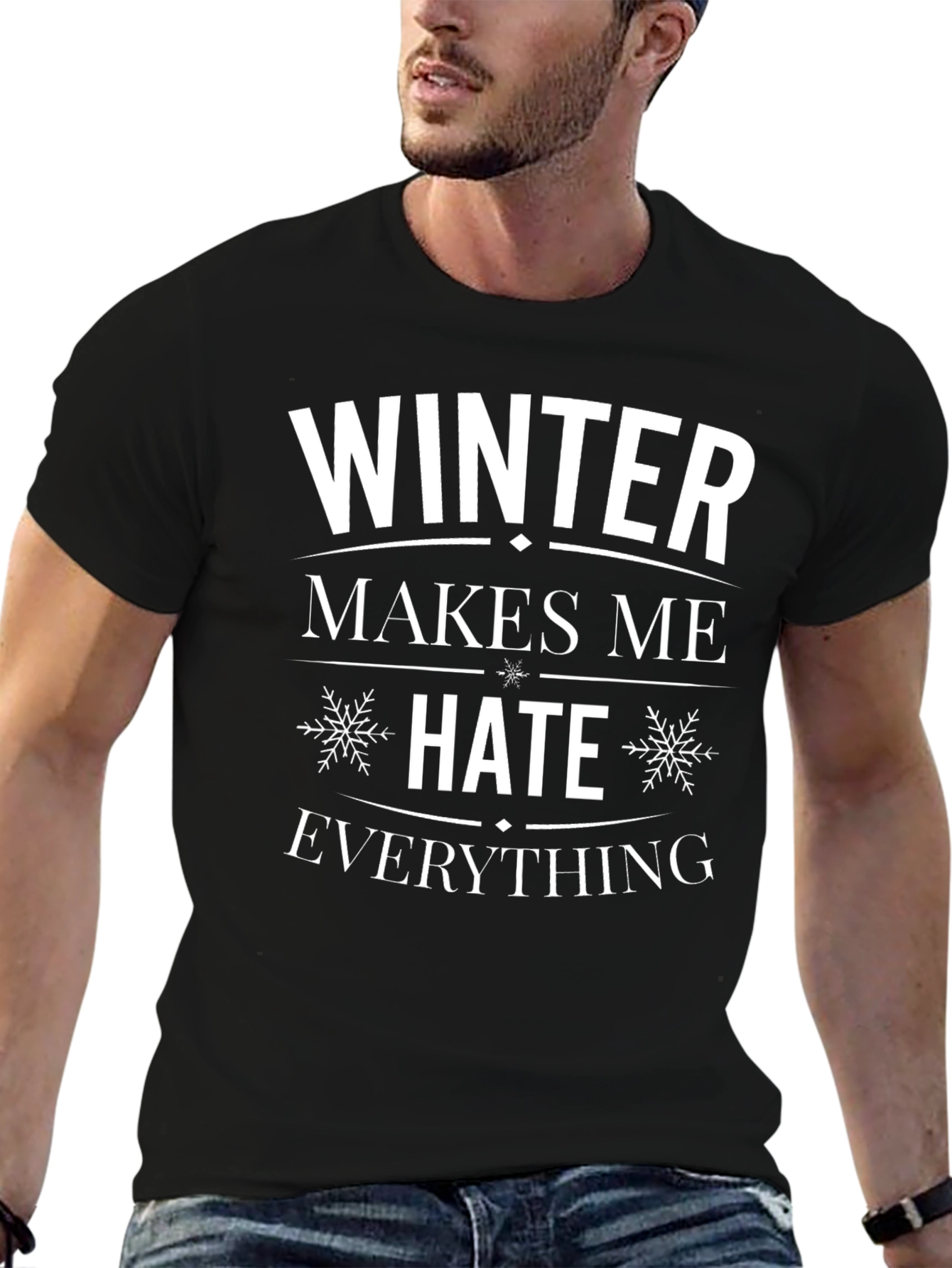 Winter Hater T-Shirt - Black