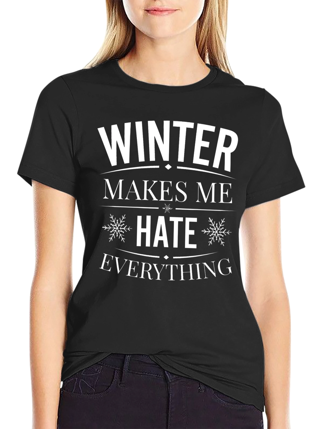 Winter Hater T-Shirt - Black