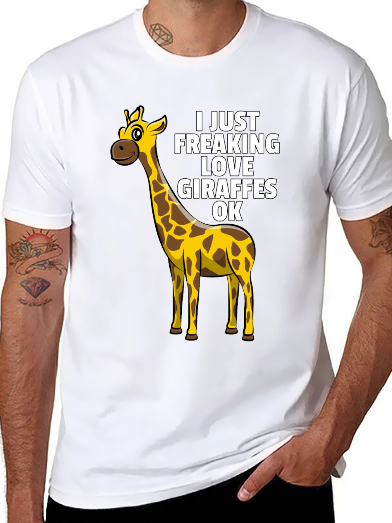 Giraffe Lover T-Shirt - Funny Graphic Tee