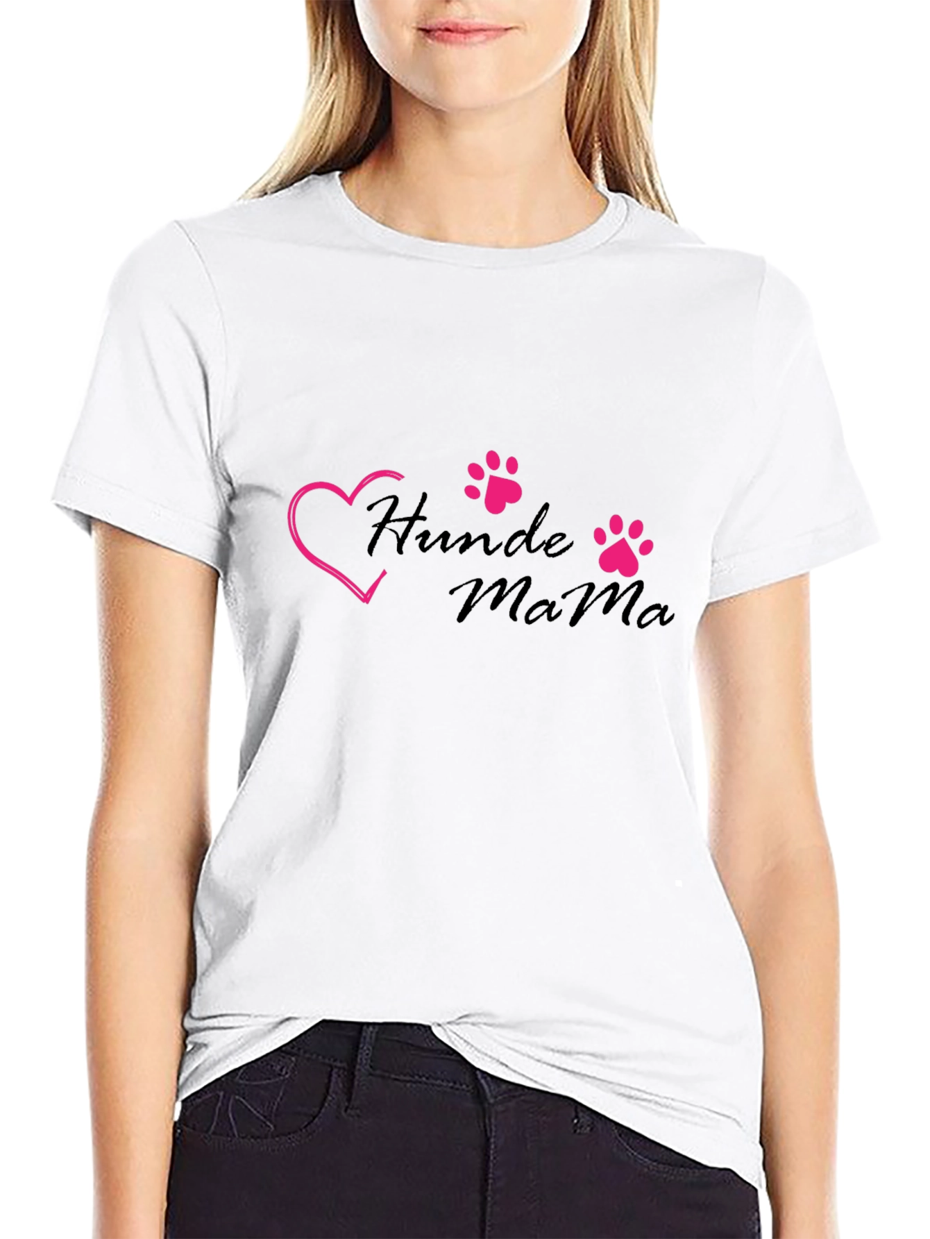 Hunde Mama Black T-Shirt - Dog Mom Pride