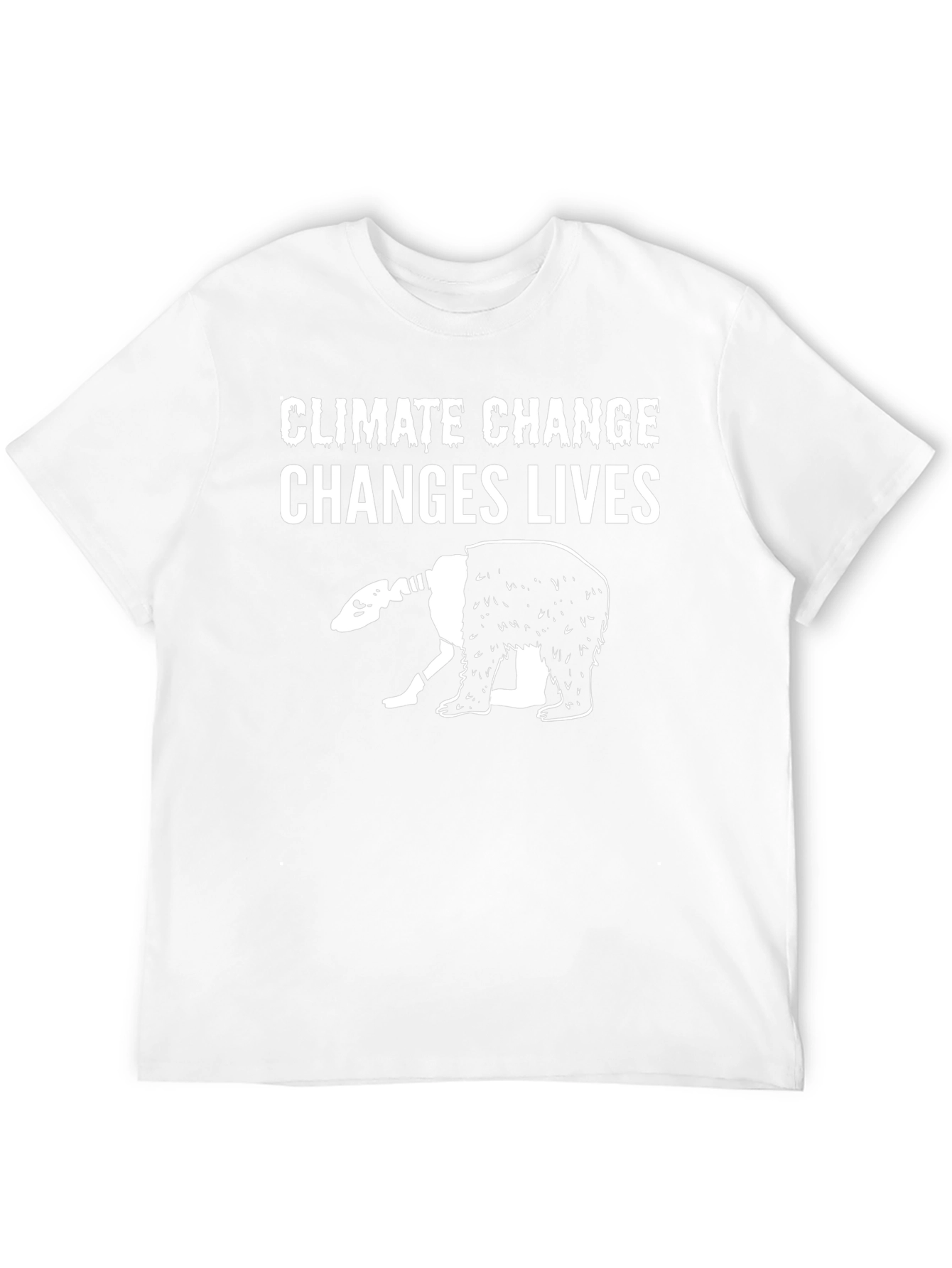 Climate Change Bear Graphic T-Shirt