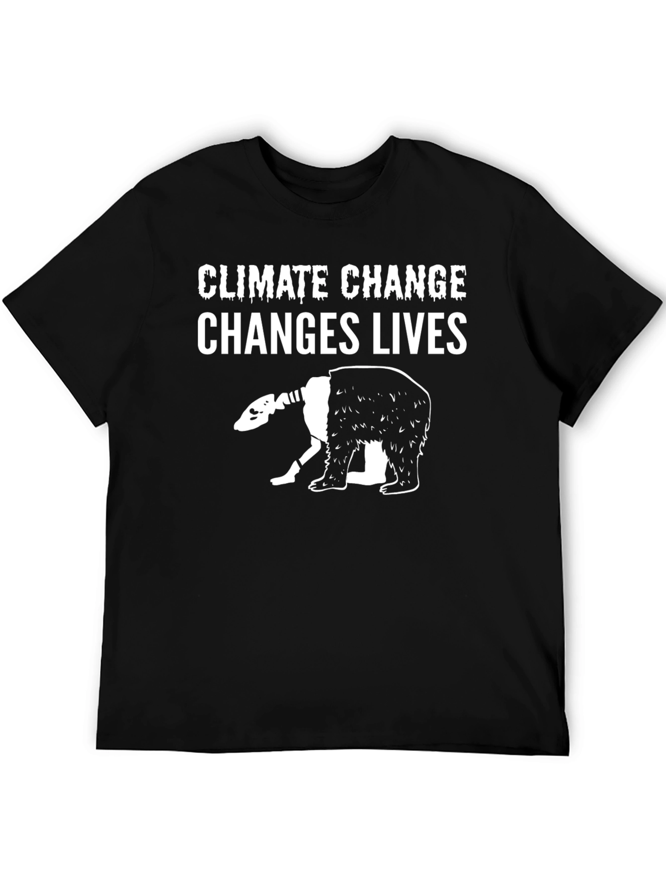 Climate Change Bear Graphic T-Shirt