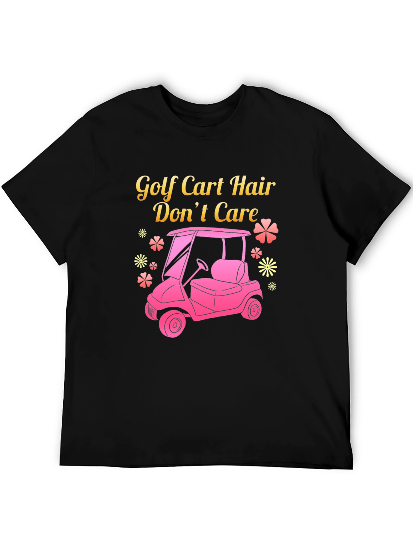 Golf Cart Hair Dont Care Tee