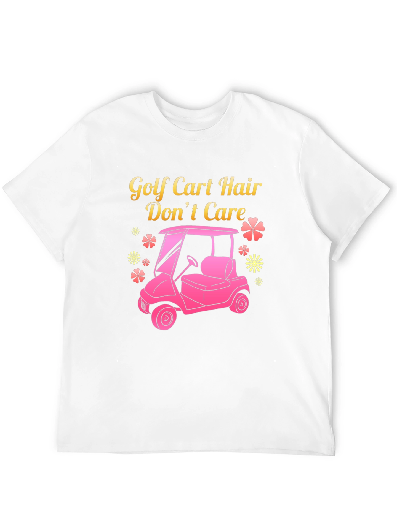Golf Cart Hair Dont Care Tee