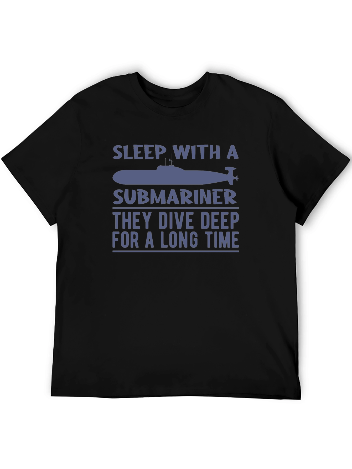 Sleep With A Submariner Black Graphic T-Shirt