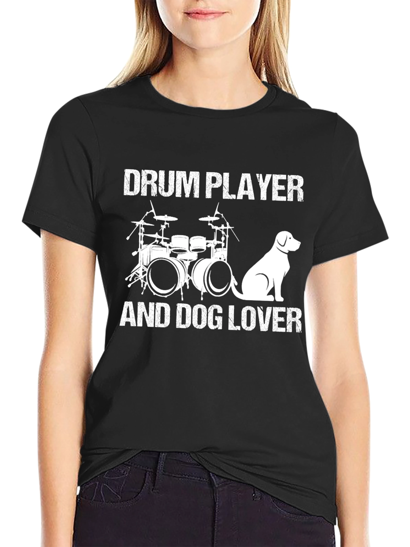 Drum Player and Dog Lover T-Shirt