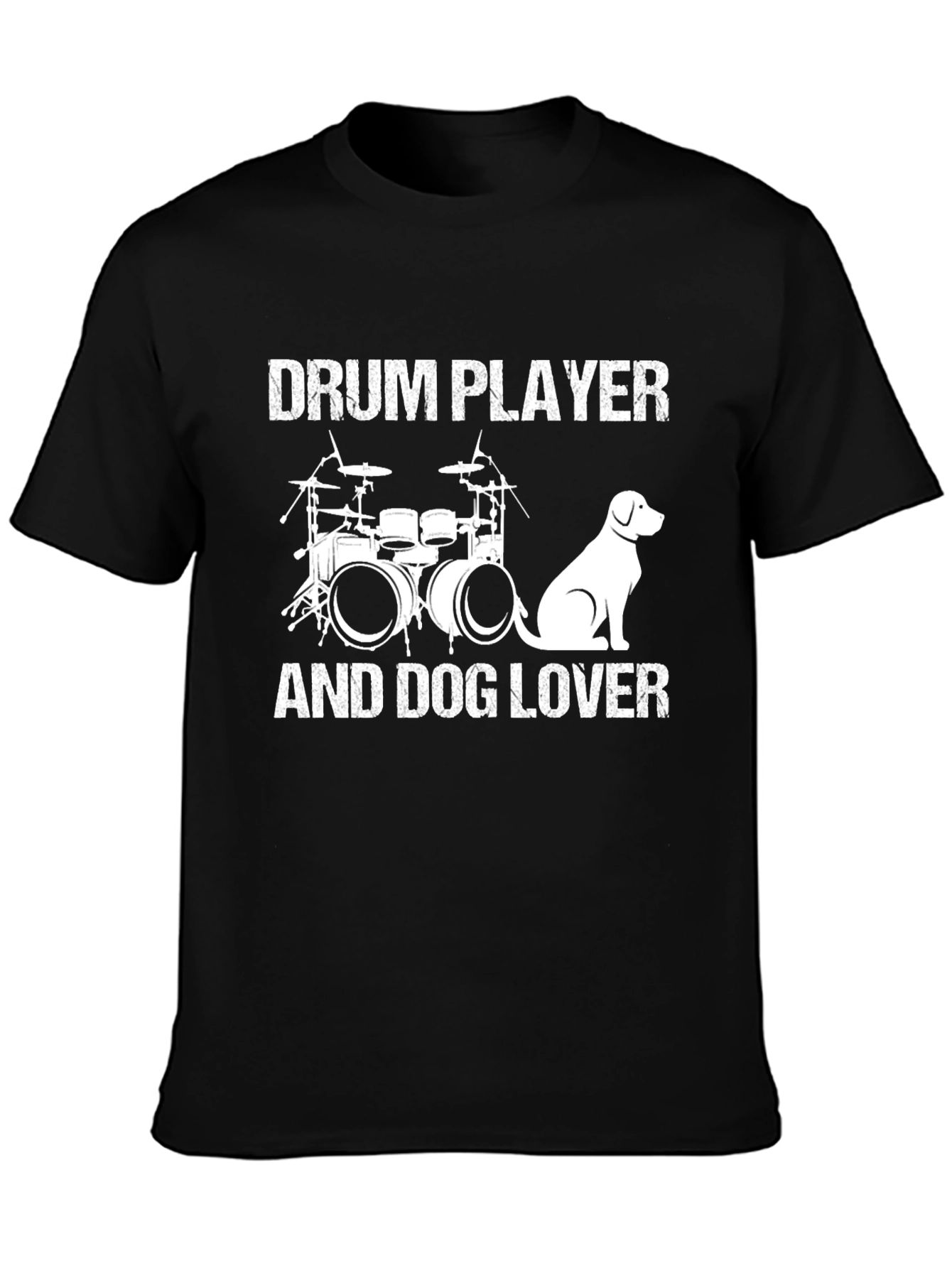 Drum Player and Dog Lover T-Shirt