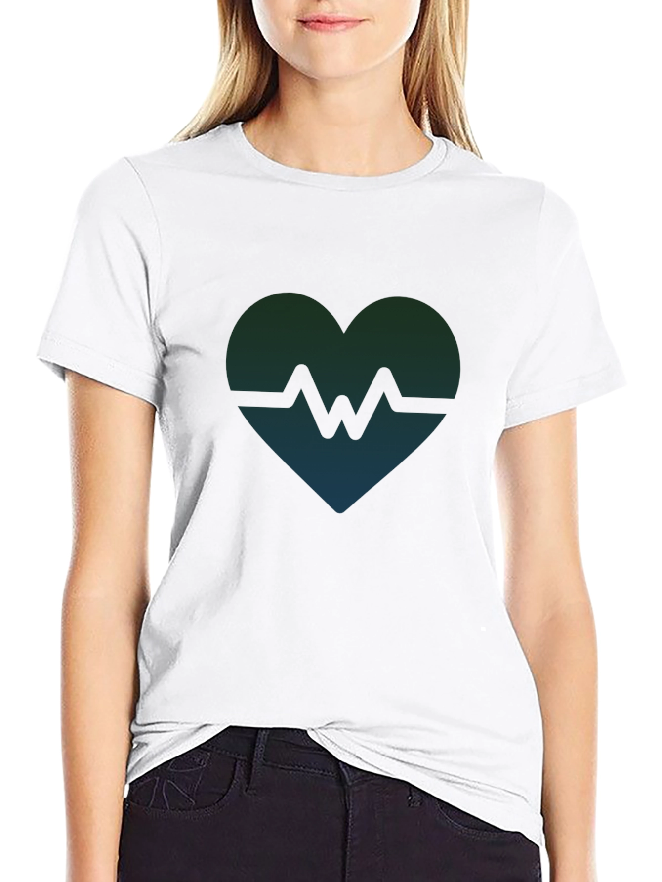 Heartbeat Graphic Tee - Modern Style