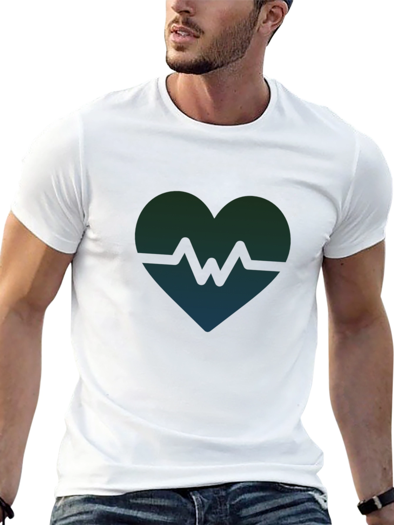 Heartbeat Graphic Tee - Modern Style