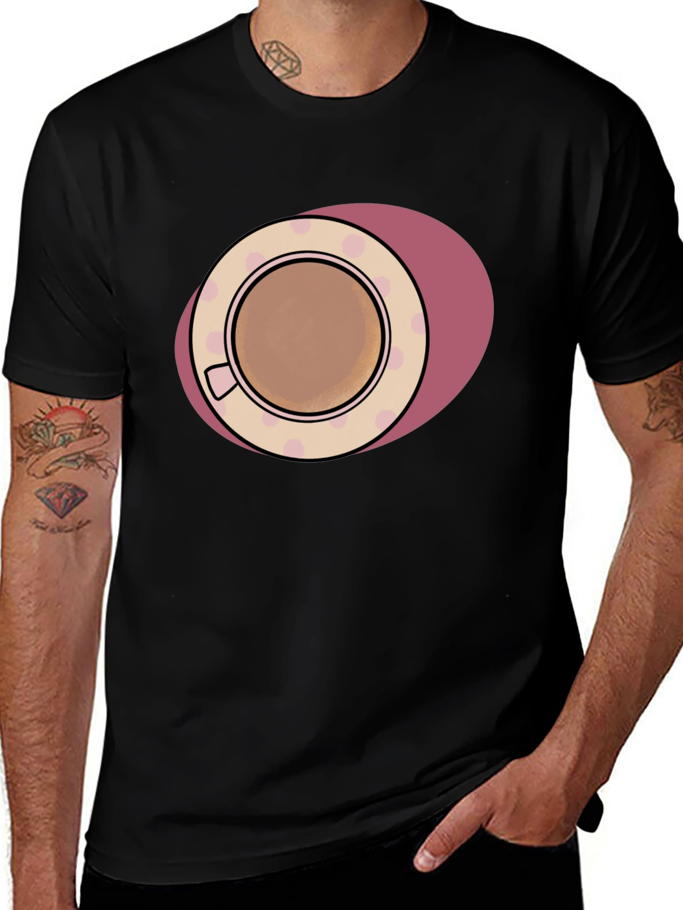 Coffee Cup Graphic T-Shirt - Casual & Stylish