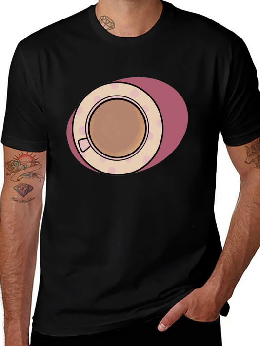 Coffee Cup Graphic T-Shirt - Casual & Stylish