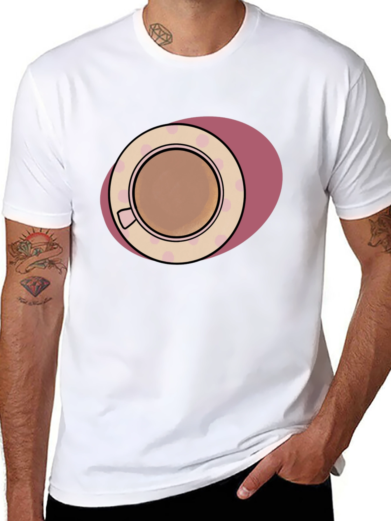 Coffee Cup Graphic T-Shirt - Casual & Stylish
