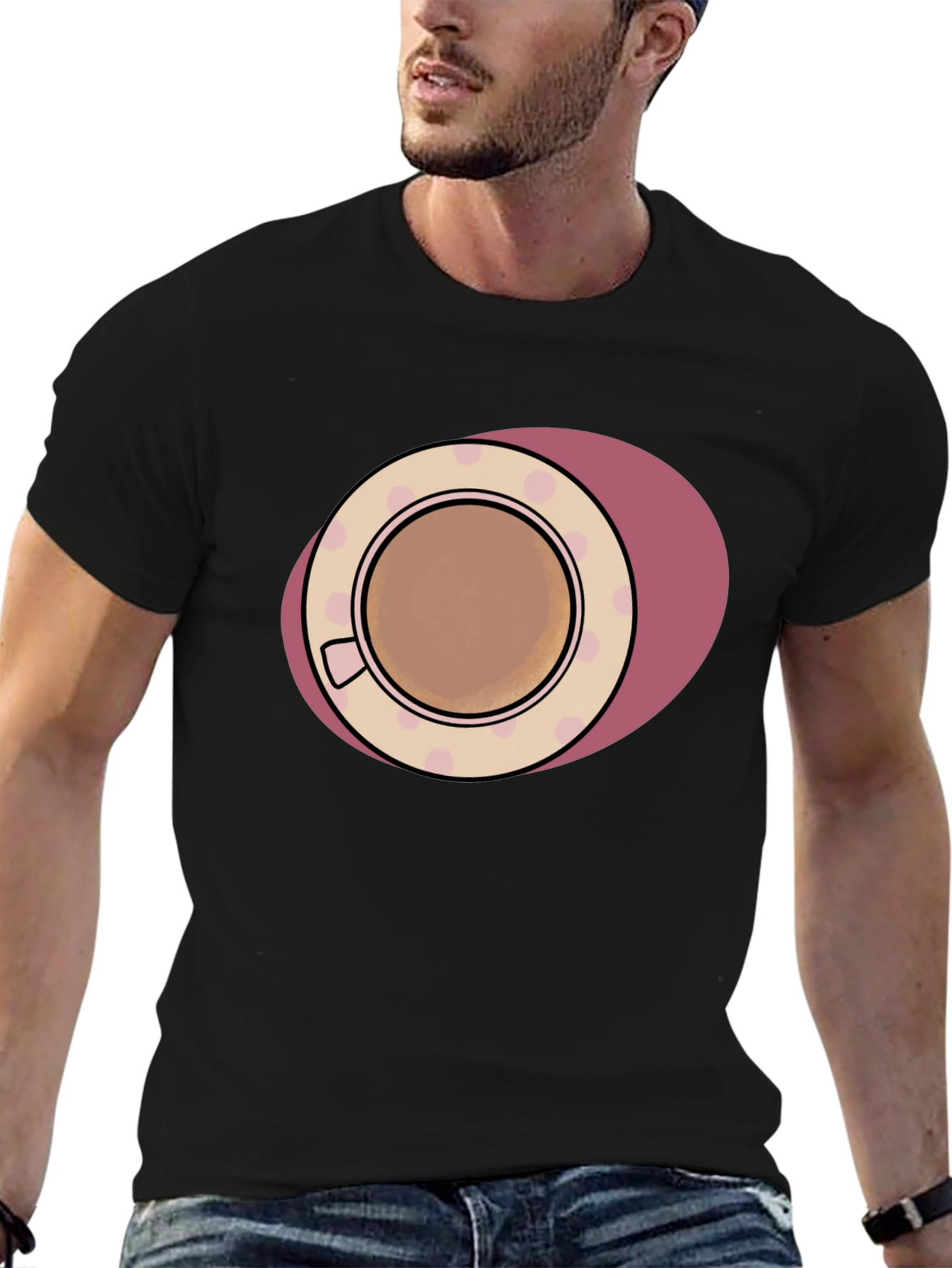 Coffee Cup Graphic T-Shirt - Casual & Stylish