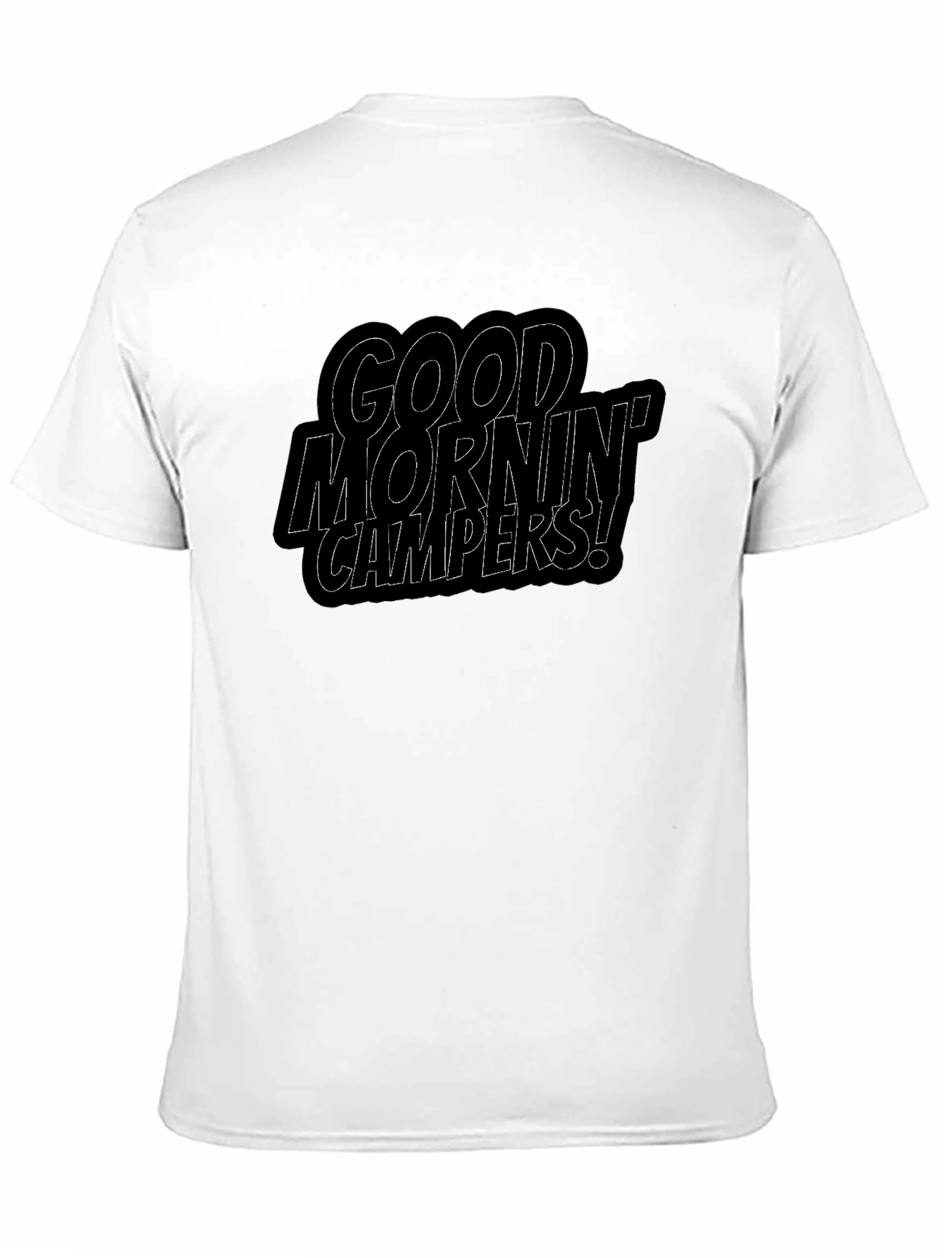 Good Mornin Campers Black T-Shirt