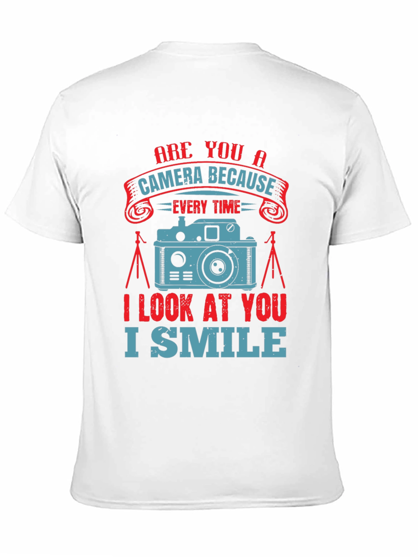 Camera Lover Graphic T-Shirt - I Smile Design