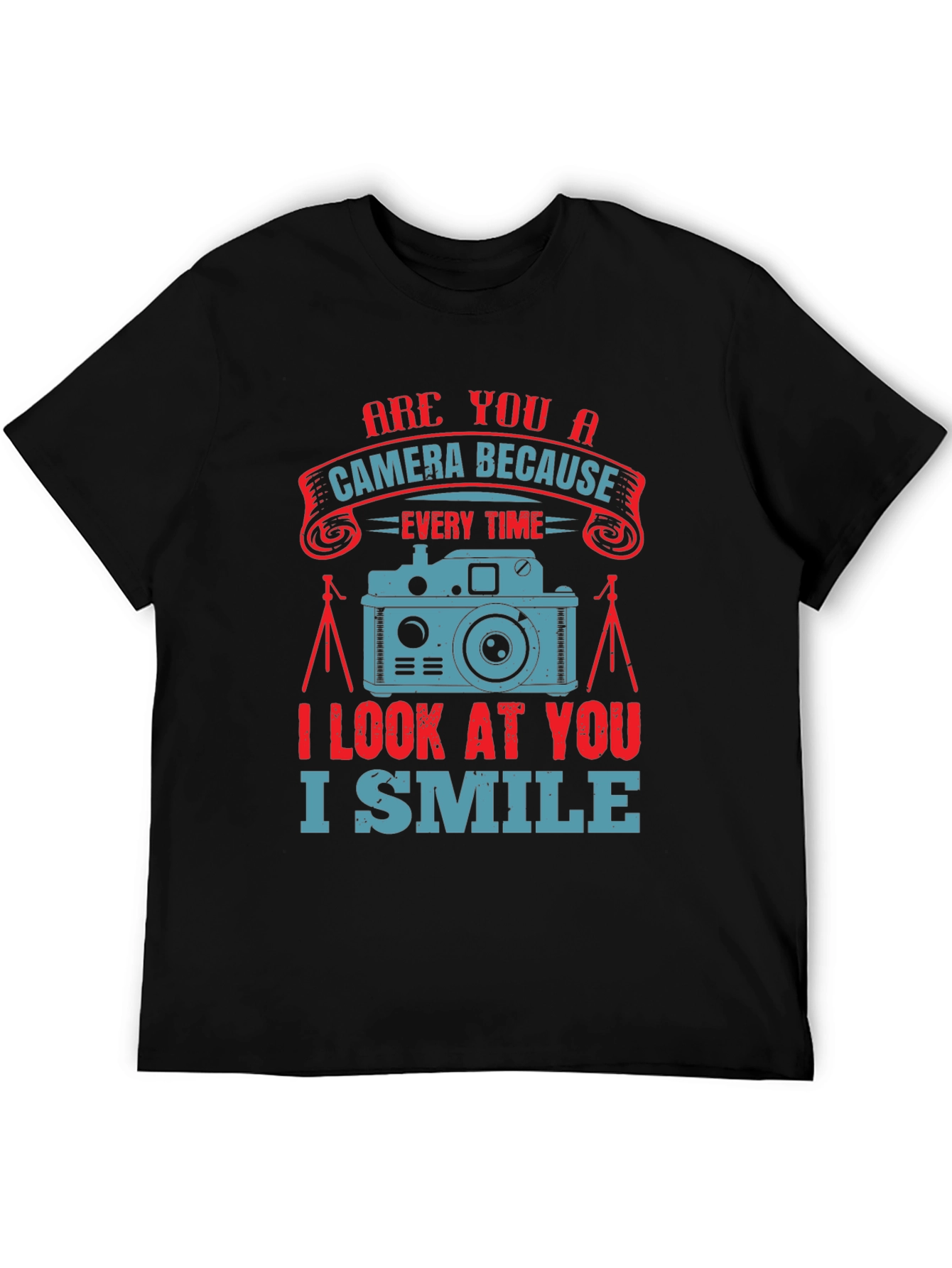 Camera Lover Graphic T-Shirt - I Smile Design