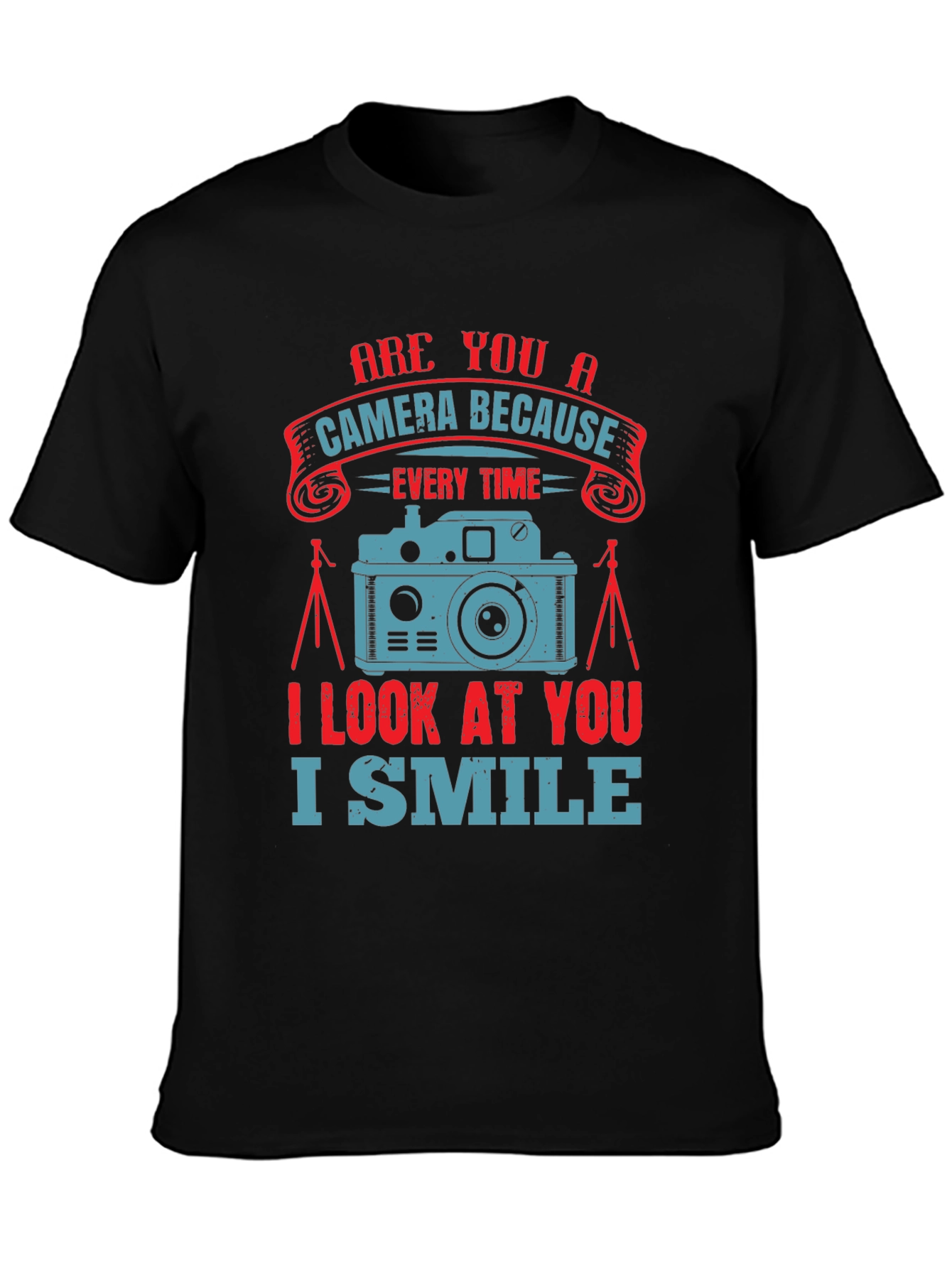 Camera Lover Graphic T-Shirt - I Smile Design