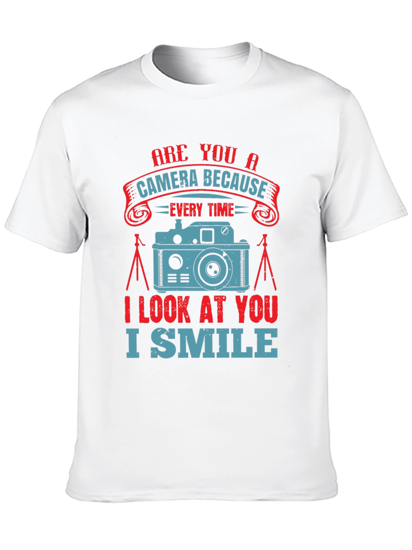Camera Lover Graphic T-Shirt - I Smile Design