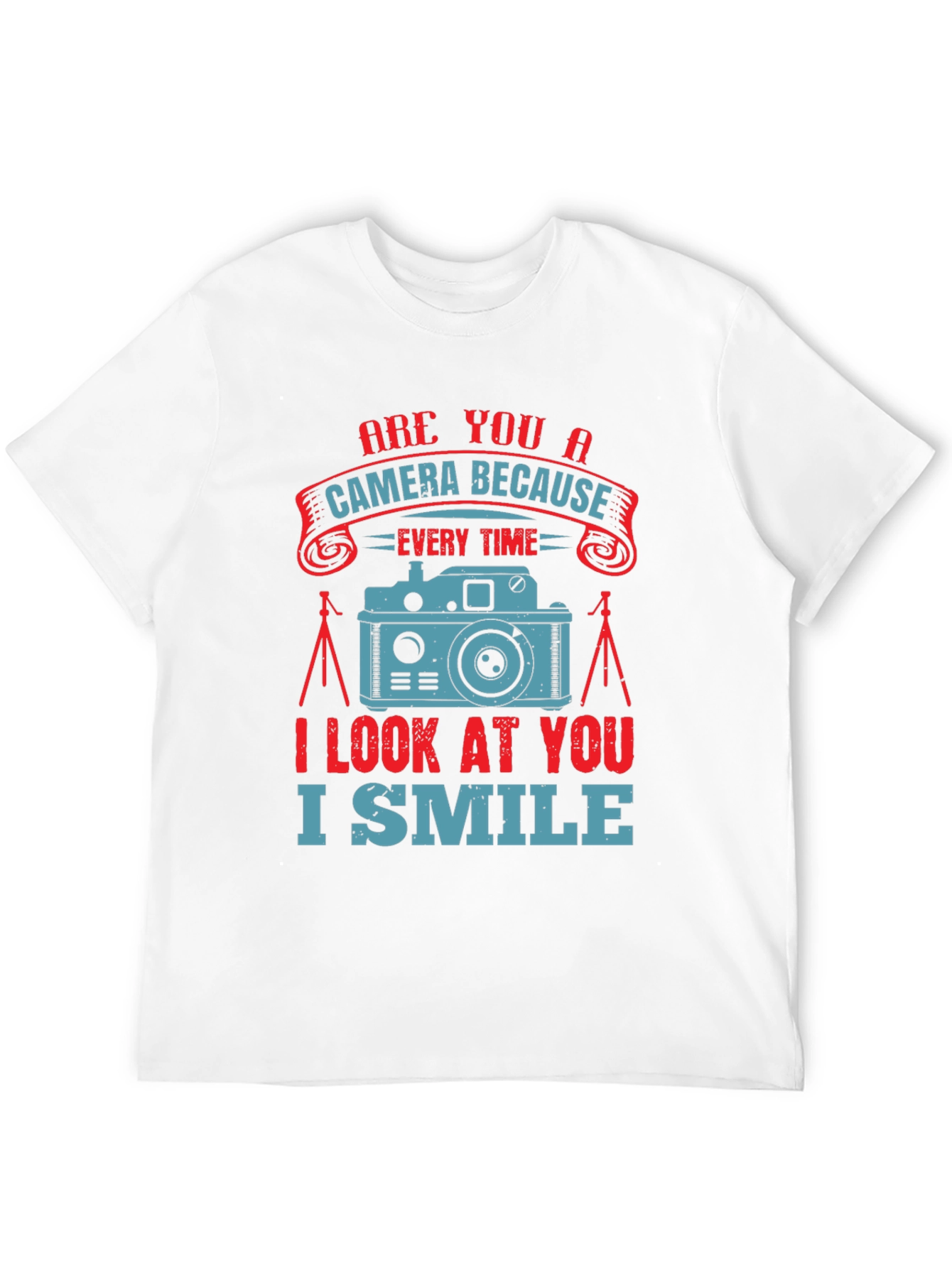 Camera Lover Graphic T-Shirt - I Smile Design