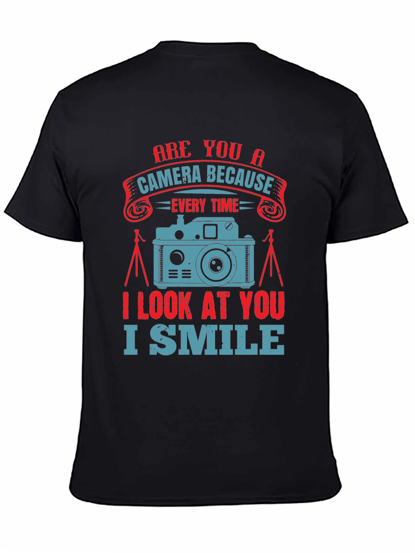 Camera Lover Graphic T-Shirt - I Smile Design