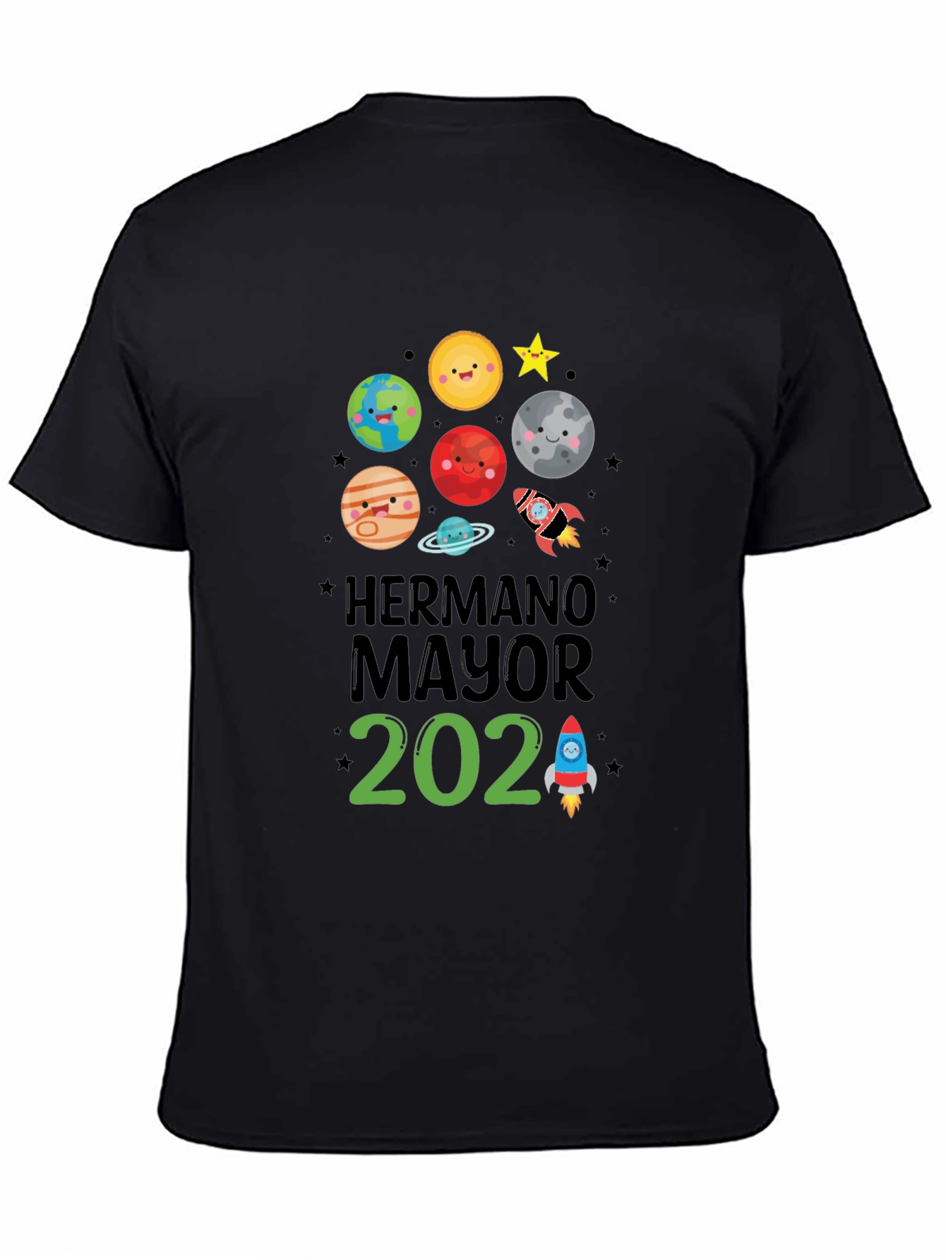 Brother 2024 Space Theme Kids T-Shirt