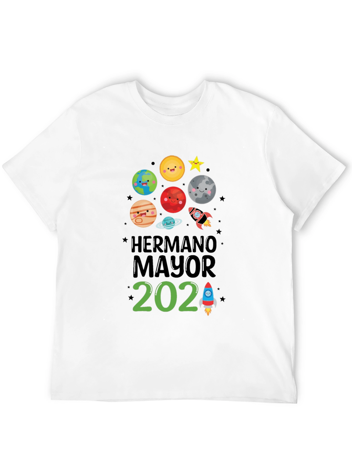 Brother 2024 Space Theme Kids T-Shirt