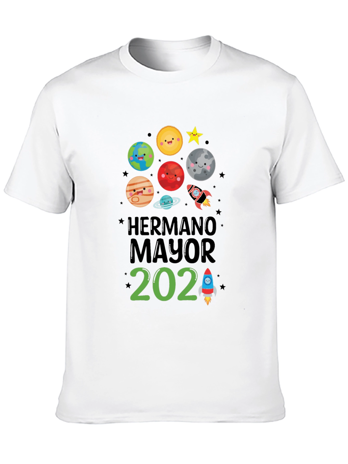 Brother 2024 Space Theme Kids T-Shirt