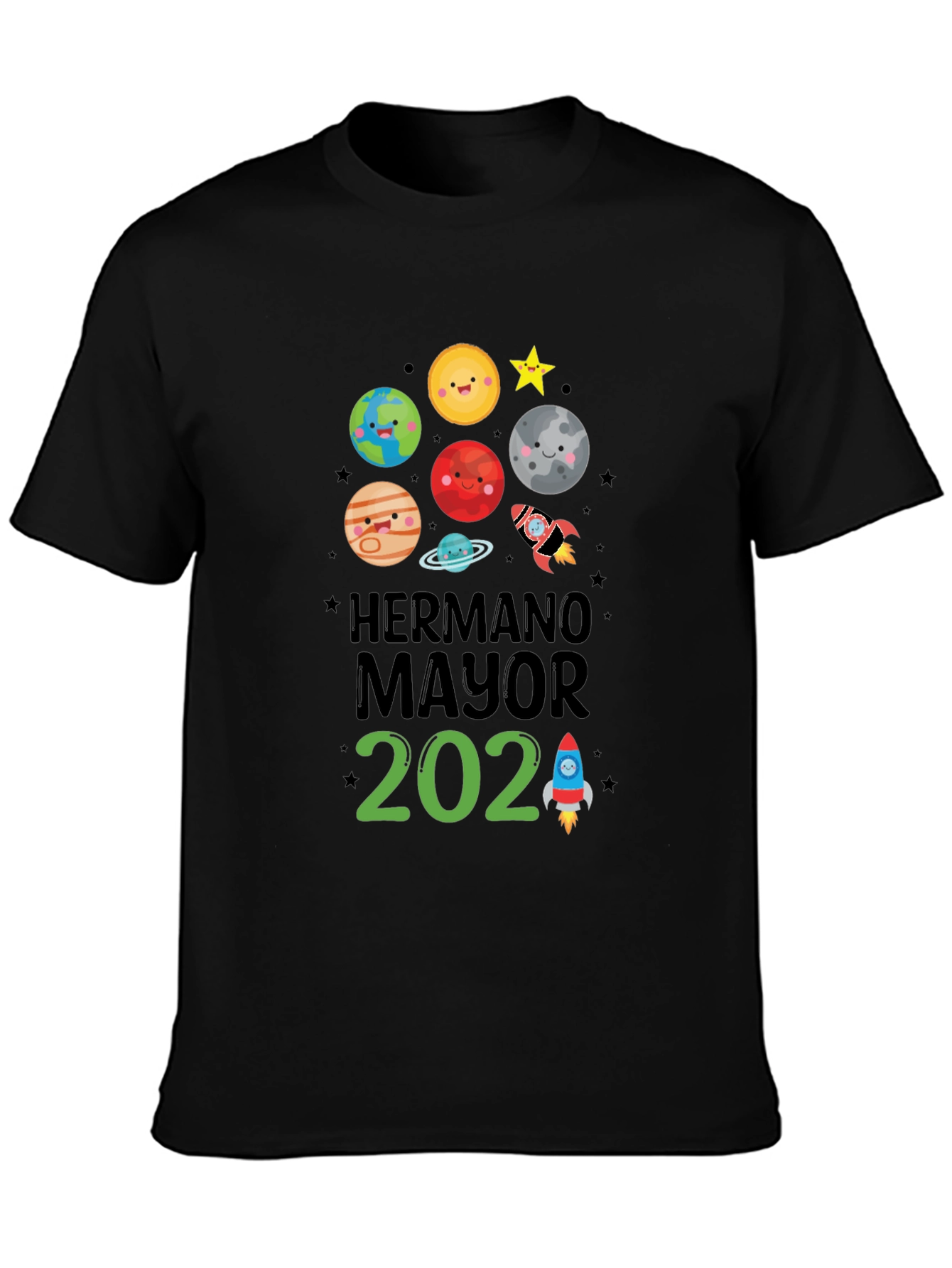 Brother 2024 Space Theme Kids T-Shirt