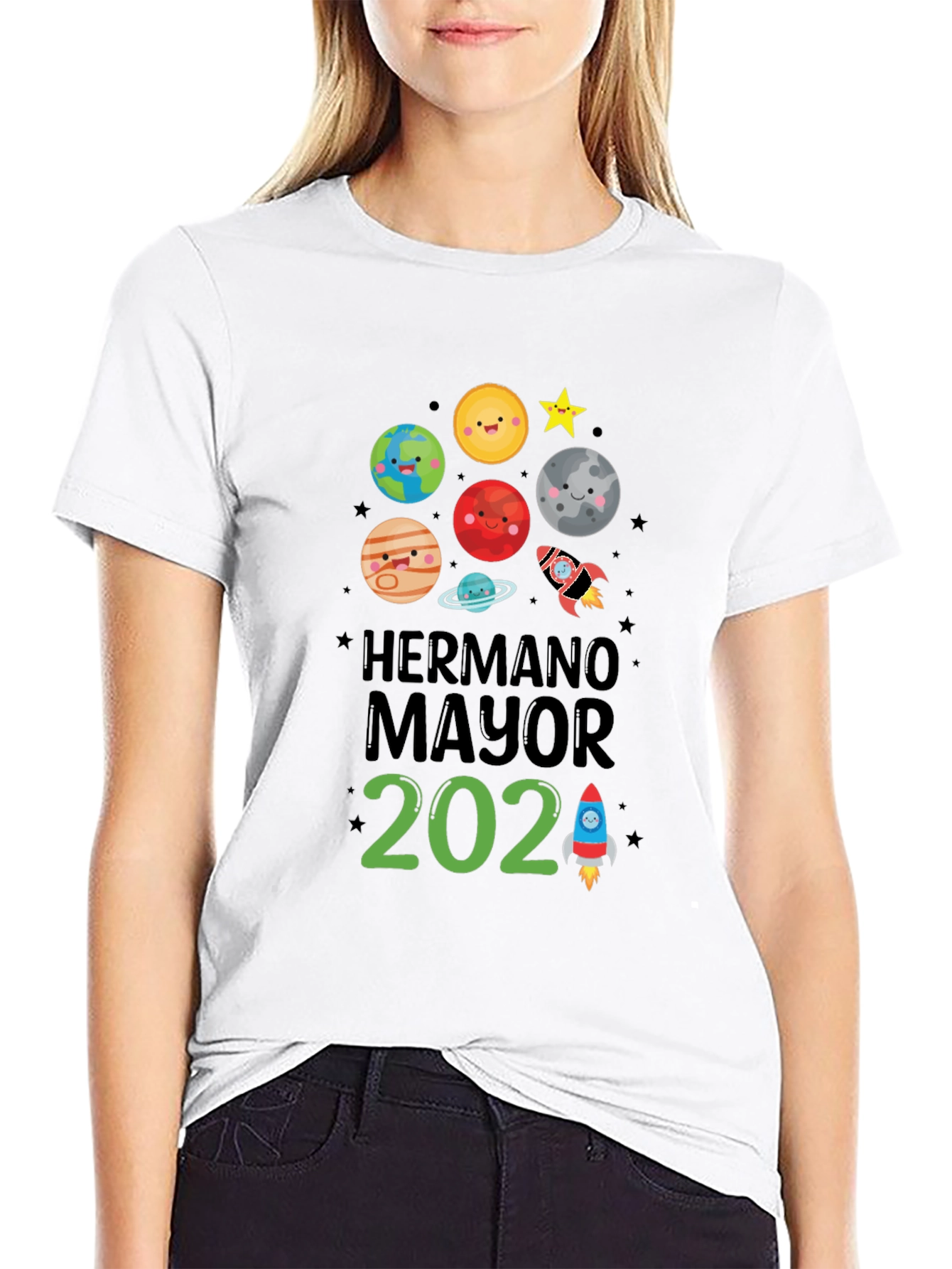 Brother 2024 Space Theme Kids T-Shirt