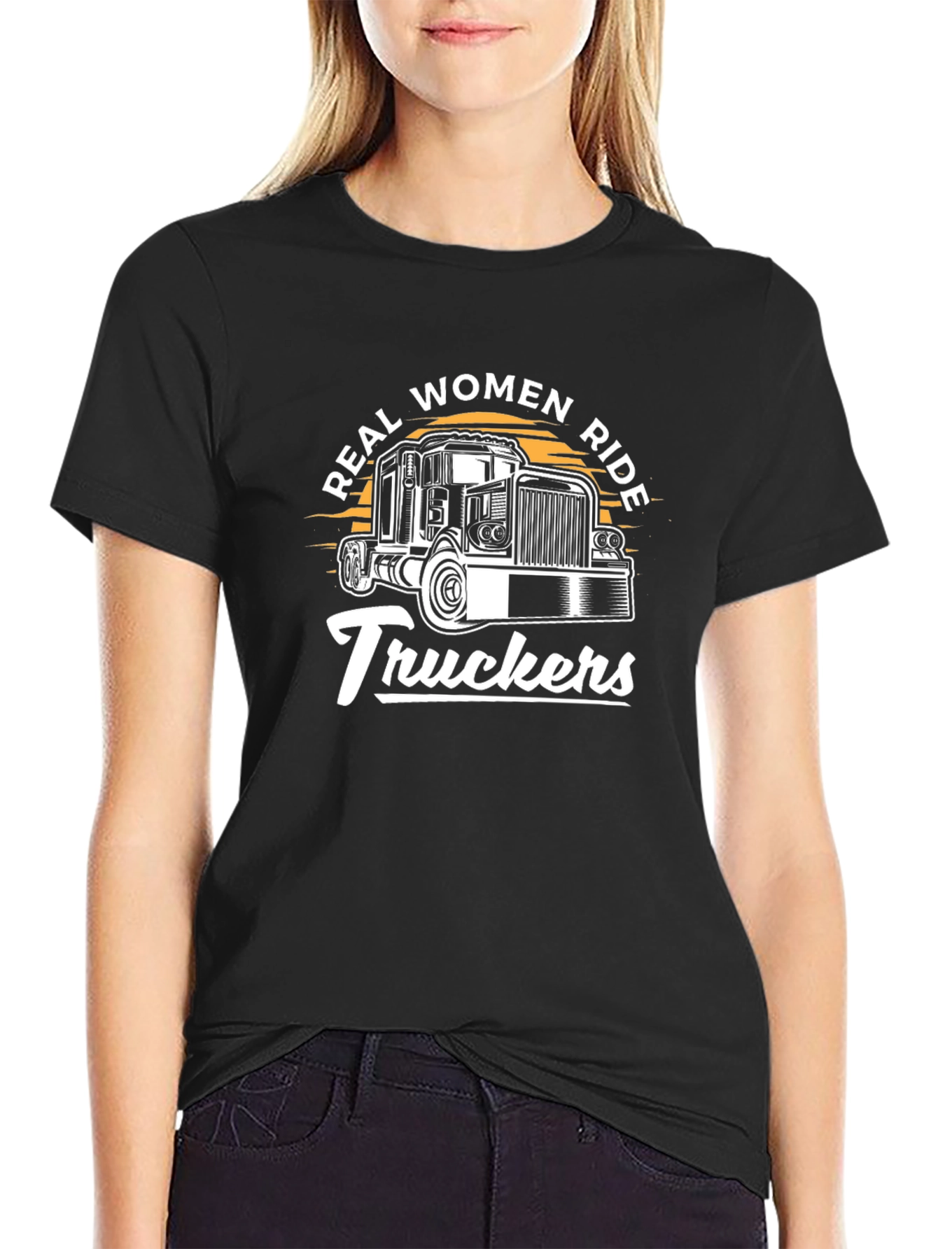 Real Women Ride Truckers Graphic Tee