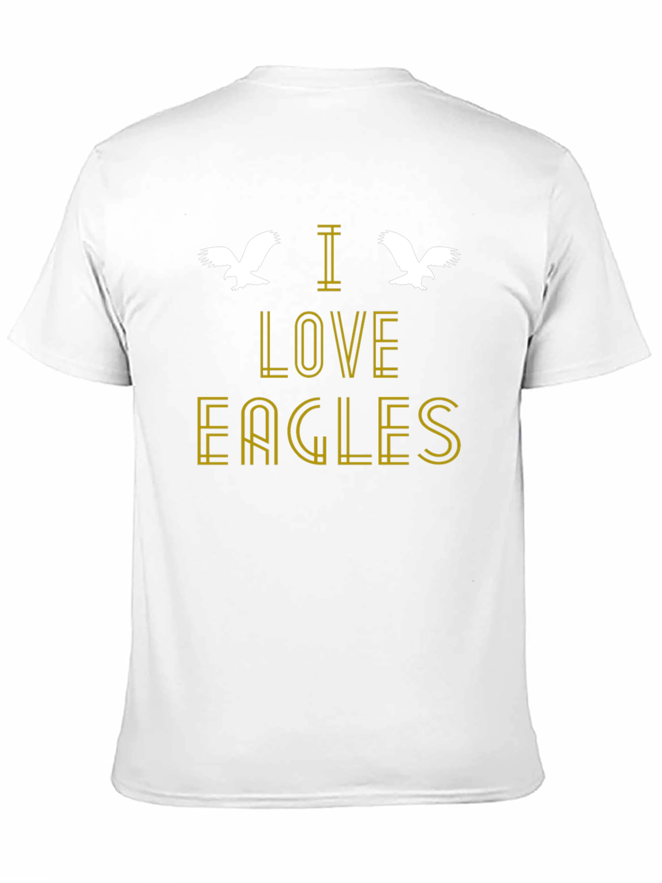 I Love Eagles Graphic T-Shirt - Black