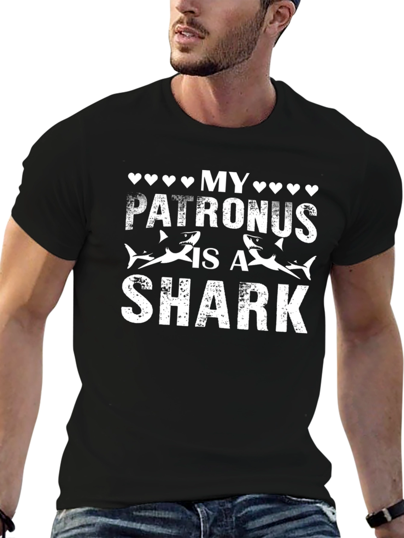 My Patronus Is A Shark Novelty T-Shirt