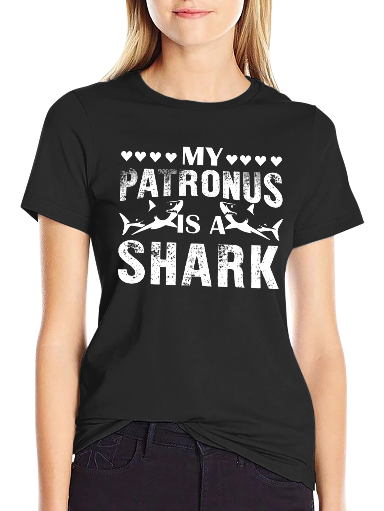 My Patronus Is A Shark Novelty T-Shirt