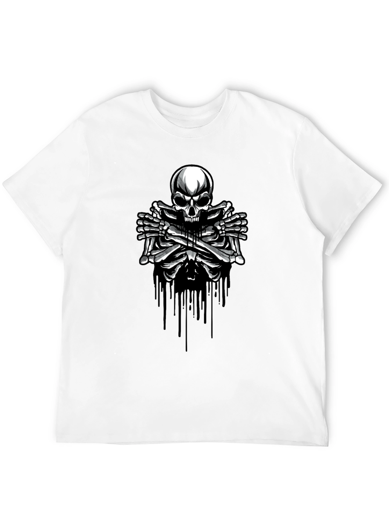 Skull & Bones Graphic T-Shirt - Edgy Style